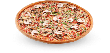 Кръгла пица - пилешко или свинско филе